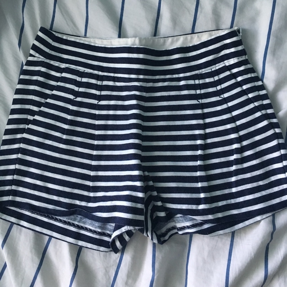 J. Crew High Waist Sailor Shorts (00)